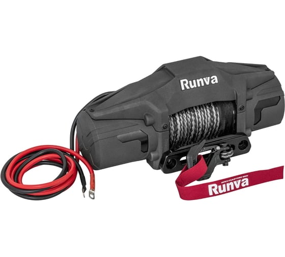Автомобильная электрическая лебёдка Runva 12V 6000 lbs 2500 кг синтетический трос EWV6000FSR