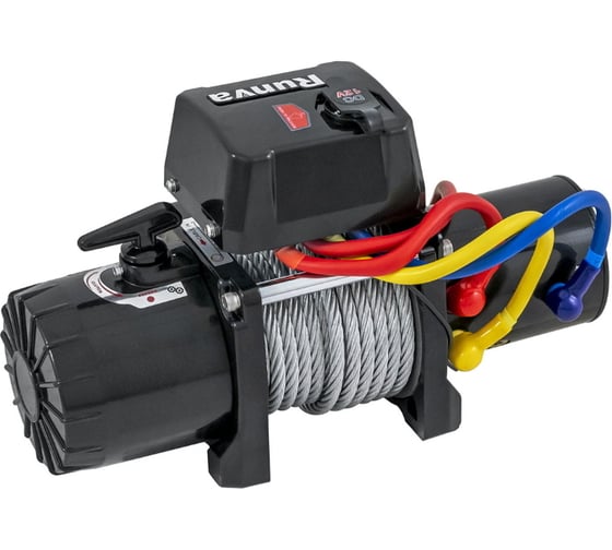 Электрическая лебёдка Runva 12V 12500 lbs 5670 кг короткий барабан стальной трос 12.5XS