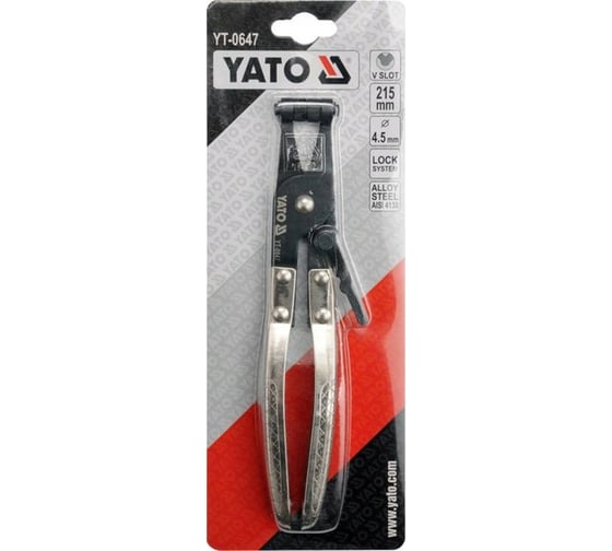 Щипцы к хомутам зажимным распорным YATO 215ммх4,5мм YT-0647