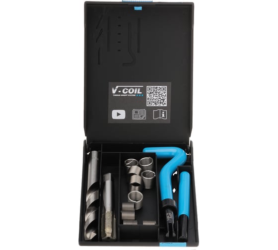 Набор для восстановления резьбы VOLKEL М12x1,25 14 предметов V-Coil V04023