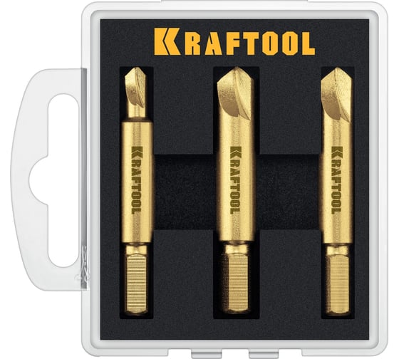 Набор экстракторов поврежденного крепежа KRAFTOOL 3 шт 26770-H3