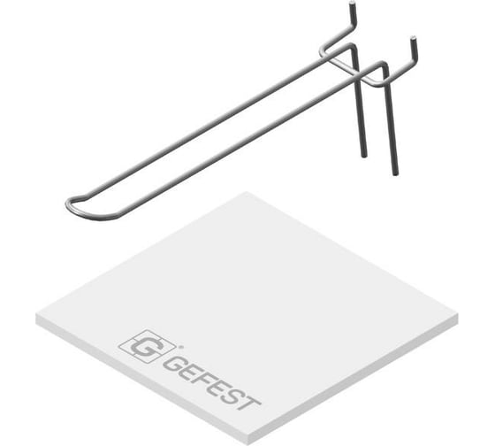 Язычковый крючок на экономпанель ООО Торговый Дом Гефест L 175 мм, комплект 5шт Т1 225 1