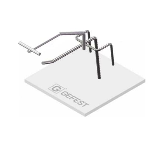 Штыревой крючок на сетку ООО Торговый Дом Гефест L 75 c ЦД комплект 5шт Т1 220 1