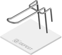 Язычковый крючок на сетку ООО Торговый Дом Гефест L 75 мм, комплект 5шт Т1 226