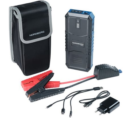 Пусковое портативное устройство NORDBERG 5/12/15V, емкость 21 Aч WSA21