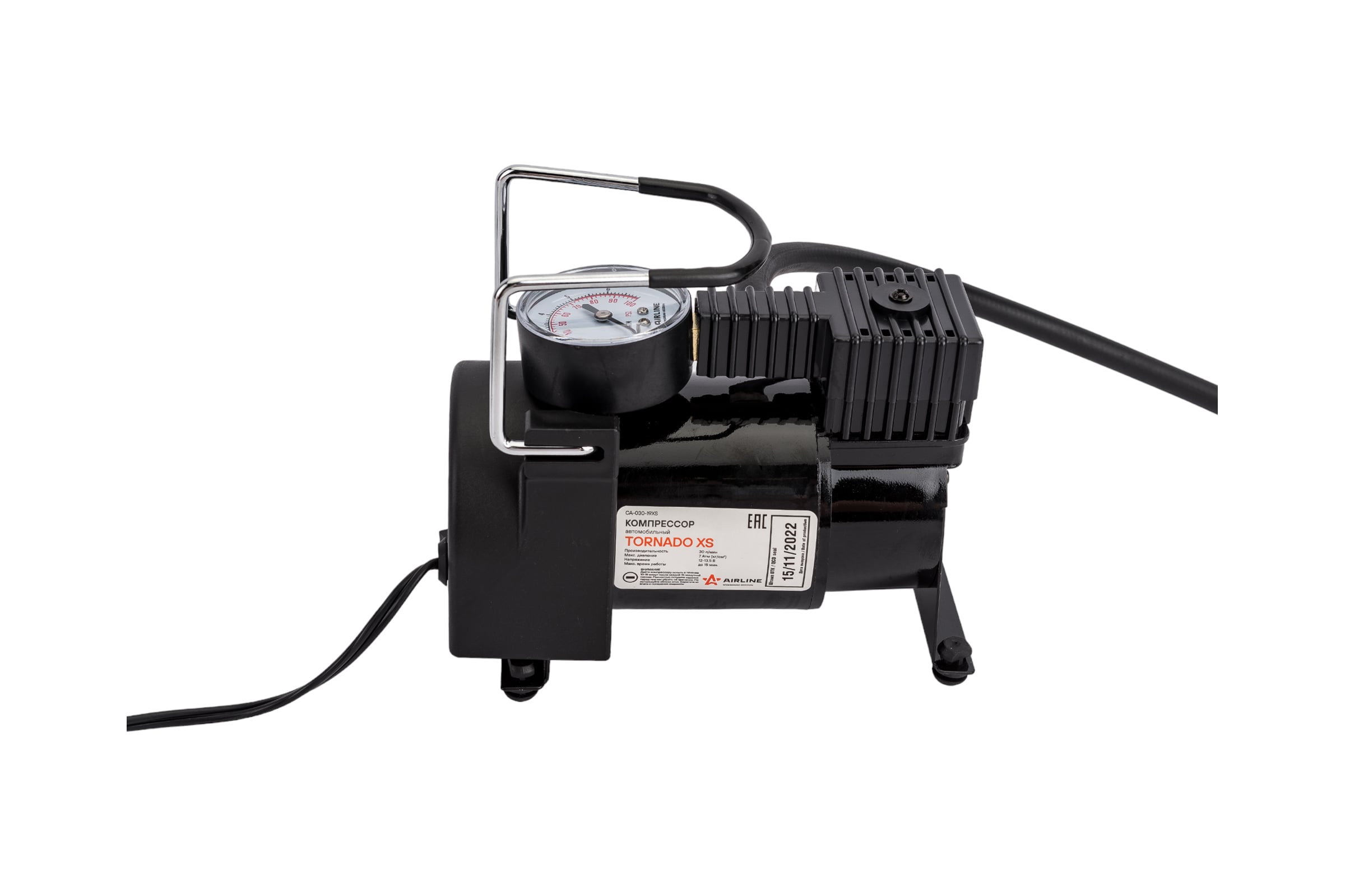 Компрессор AIRLINE TORNADO XS, с сумкой 30 л/мин, 7 атм CA-030