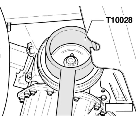 Приспособление для фиксации шкива коленвала VAG Licota T10028 ATA-0399