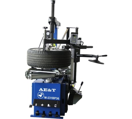 Автоматический шиномонтажный станок с правой рукой и наддувом, 380 В, для дисков 12-26" AE&T M-231BP36 (380)