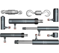 Гидроцилиндры 2, 4, 5, 10т Сорокин  набор из 7 шт. 3.717