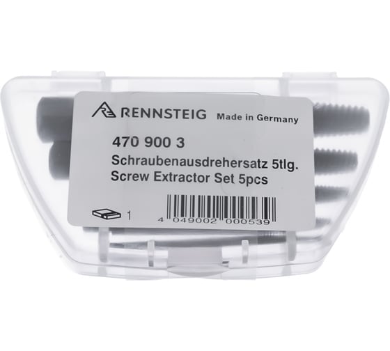 Набор экстракторов для винтов Rennsteig RE-4709003