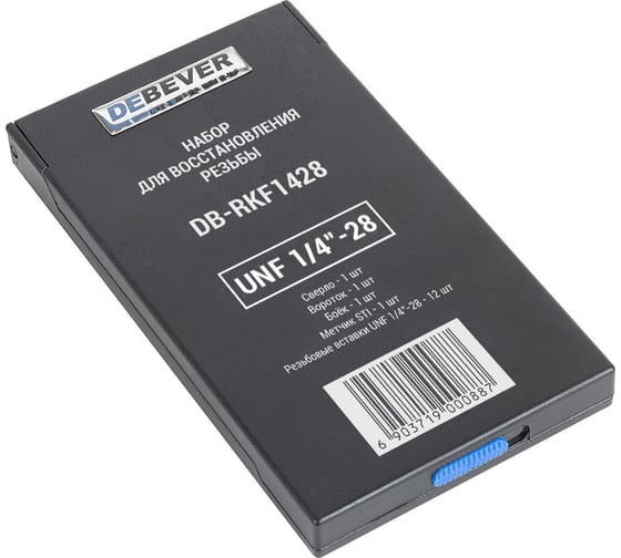 Набор для восстановления резьбы DeBever UNF 1/4"-28 DB-RKF1428