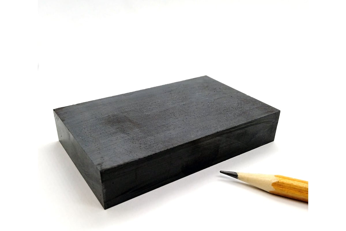 Магнит Проф-Магнит пластина 80x50x15 мм, 1 шт. Ферритовый 80x50x15 Y35 ...