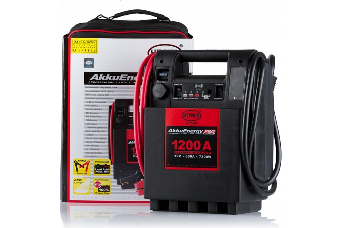 Вспомогательное пусковое устройство Heyner BOOSTER Jump Starter 600А 929 000