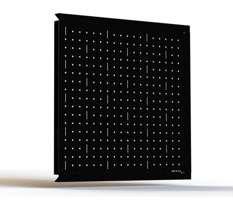 Металлическая перфопанель ООО Металекс Metalex 900x900 чёрная PRCH9090