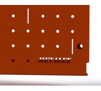 Металлическая перфопанель ООО Металекс Metalex 1000x1000 оранжевая с комплектом аксессуаров PROA100100