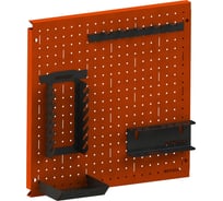Металлическая перфопанель ООО Металекс Metalex 800x800 оранжевая с комплектом аксессуаров PROA8080