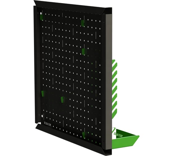Металлическая перфопанель ООО Металекс Metalex 900x900 серая с комплектом аксессуаров PRSA9090