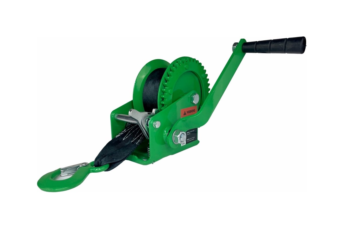 Ручная барабанная лебедка HITCH HW 500 кг, лента 10 м SZ073173 ...