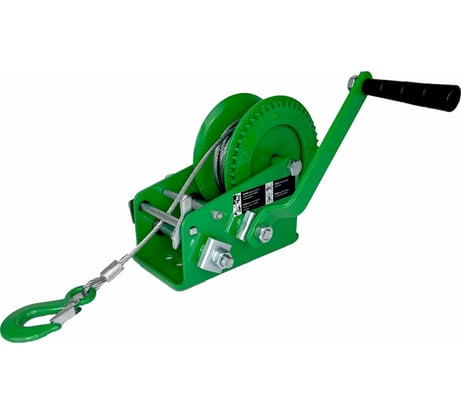 Ручная барабанная лебедка HITCH HW 1350 кг, канат 10 м SZ073170
