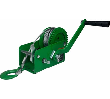 Ручная барабанная лебедка HITCH HW 900 кг, канат 10 м SZ073176