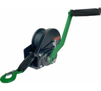 Ручная барабанная лебедка с тормозом HITCH HWB 800 кг, лента 10 м SZ073183