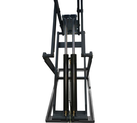 Ножничный короткий напольный подъёмник KraftWell г/п 3500 кг., цвет серый, клиренс 105 мм KRW350SF