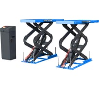 Ножничный короткий заглубляемый подъёмник KraftWell г/п 3600 кг., цвет синий KRW360SU_blue
