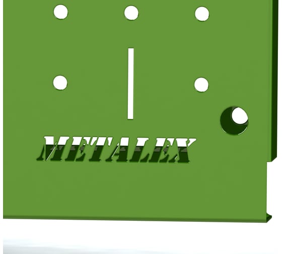 Металлическая перфопанель ООО Металекс  Metalex 400x600 зелёная RZ4060