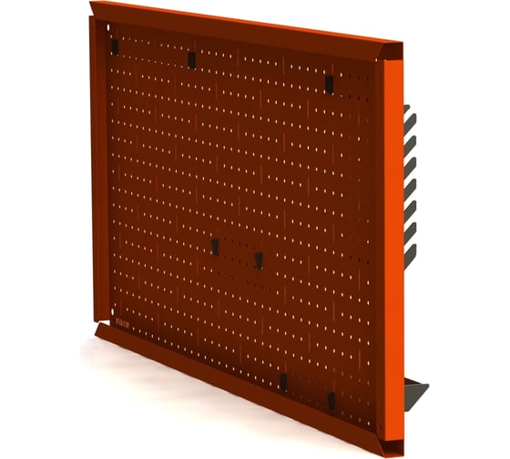 Металлическая перфопанель ООО Металекс Metalex 500x1200 оранжевая с комплектом аксессуаров PROA50120