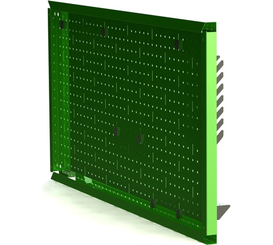 Металлическая перфопанель ООО Металекс Metalex 500x1200 зелёная с комплектом аксессуаров PRZA50120