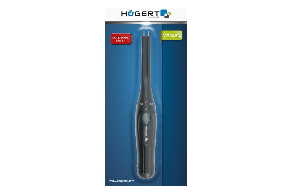 Тестер тормозной жидкости HOEGERT TECHNIK (8247) HT8G434 - выгодная цена,  отзывы, характеристики, фото - купить в Москве и РФ