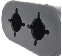 Резиновая овальная насадка для шланга WIEDERKRAFT 75-76 мм WDK-86612