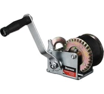 Ручная шестеренчатая лебедка FALCO трос - ремень 450кг, 8,5м 737-016