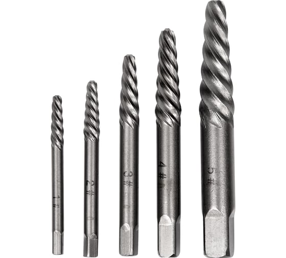 Набор экстракторов для шурупов KRANZ № 1 KR-12-6701