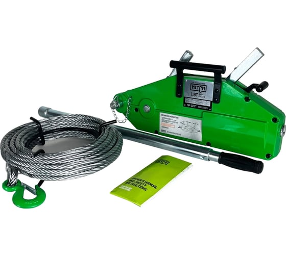 Рычажная лебедка HITCH МТМ GP300 0.8 т с канатом 20 м SZ070893