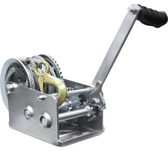 Лебедка двухскоростная ручная OCALIFT 800 кг, 10м барабанная ks80010