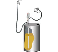 Комплект для откачки масла из бочки 205 л с насосом PM4 Samoa K-3HV/L DRUM MOUNTED PUMP KIT 379404