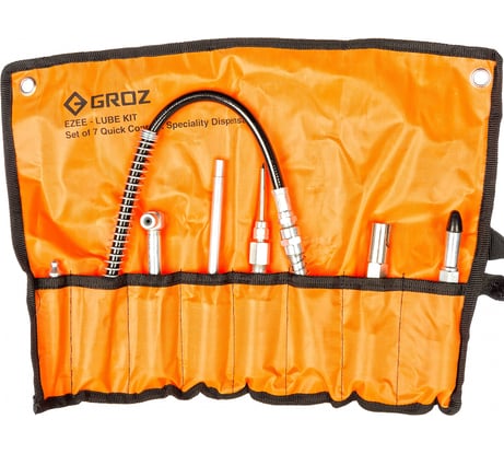 Многоцелевой набор адаптеров для смазки к ручным шприцам GROZ GR44950 - GAK/7