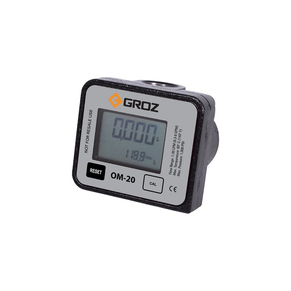 Счетчик цифровой OM/20/1-2/BSP для масла и дизельного топлива GROZ ...