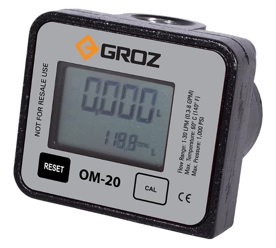 Счетчик цифровой OM/20/1-2/BSP для масла и дизельного топлива GROZ GR45795