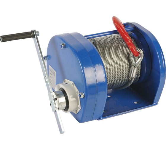 Ручная барабанная лебедка TOR ЛТ-1 (JHW) г/п 1,0 т, длина троса 40 м 11316