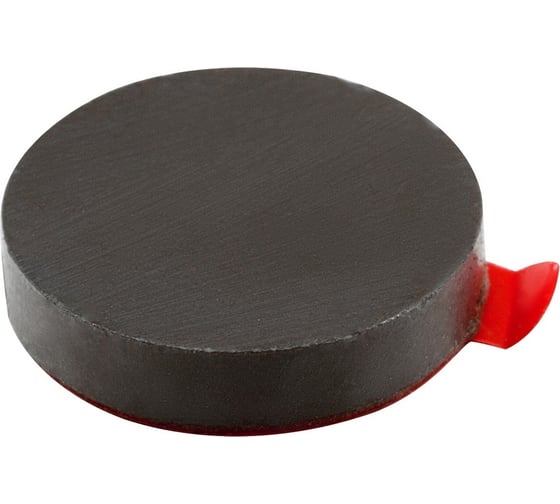 Ферритовый магнит-диск Forceberg 15x3 мм, с клеевым слоем, 30 шт. 9-2412320-030