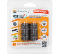 Ферритовый магнит-диск Forceberg 20x4 мм, 20 шт. 9-2412172-020