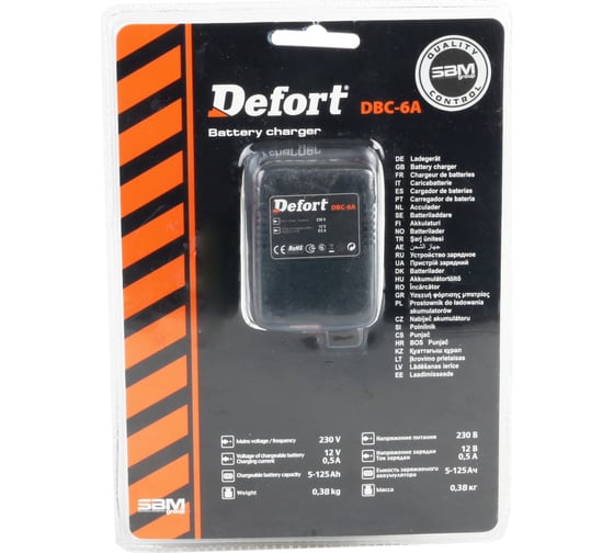 Зарядное устройство DEFORT DBC-6A 98294019