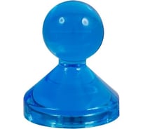 Неодимовый прозрачный магнит для магнитной доски Forceberg Пешка 21x25 мм, синий, 4 шт. 9-3592106-004 25784961