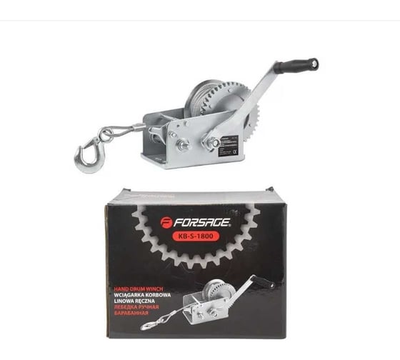 Барабанная ручная лебедка Forsage г/п 810кг F-KB-S-1800 52427