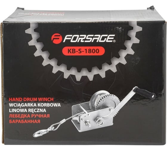 Барабанная ручная лебедка Forsage г/п 810кг F-KB-S-1800 52427