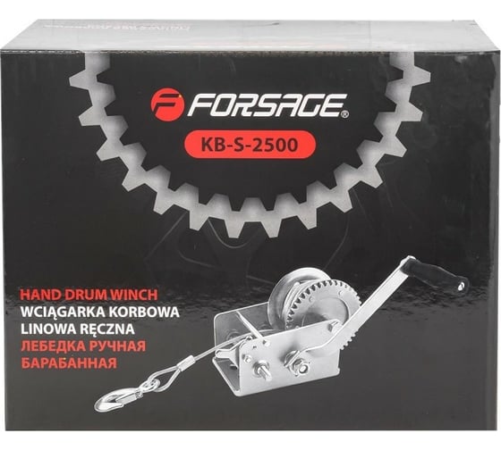 Барабанная ручная лебедка Forsage г/п 1130кг F-KB-S-2500 52428