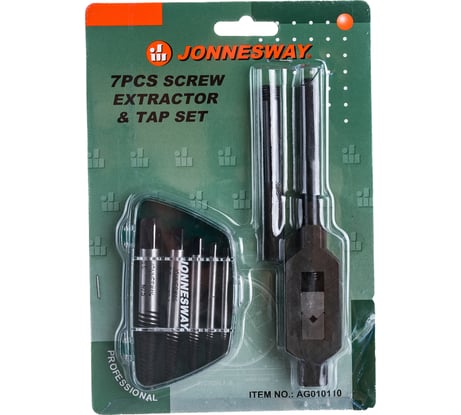 Набор конических спиральных экстракторов с держателем, 7 предметов Jonnesway AG010110 49038
