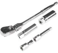 Набор головок свечных с пружинным фиксатором 16,21мм трещотка,удлинитель 1/-3/4",3" JTC -3905A 767862